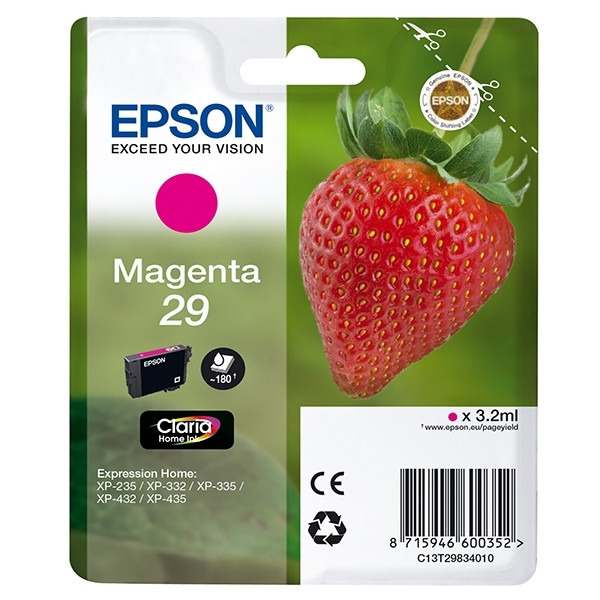 Epson Μελάνι Epson 29 (T2983) Magenta C13T29834010 C13T29834012 026836 - 1