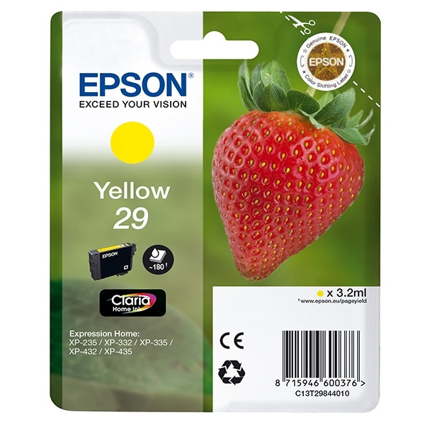 Epson Μελάνι Epson 29 (T2984) Yellow C13T29844010 C13T29844012 026840 - 1