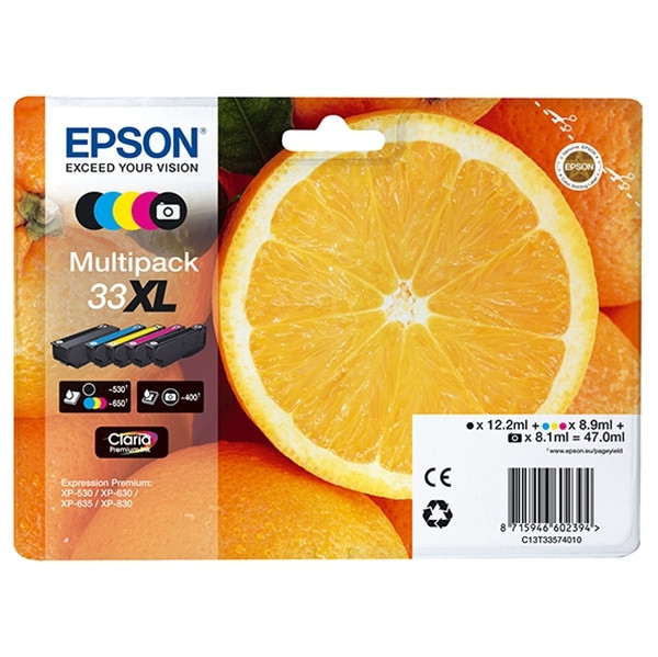 Epson Μελάνι Epson 33XL (T3357) BK/PBK/C/M/Y 5-pack C13T33574010 026870 - 1