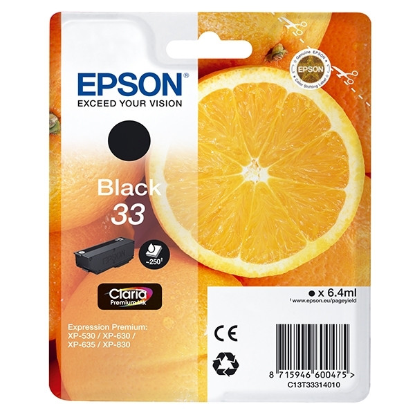 Epson Μελάνι Epson 33 (T3331) Black C13T33314010 C13T33314012 026848 - 1