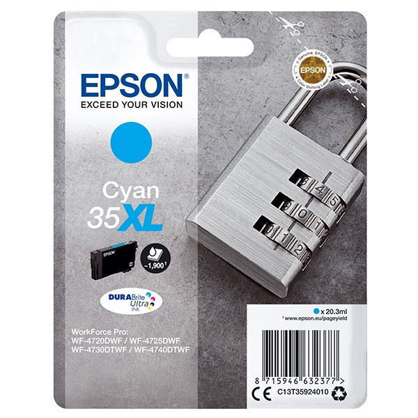 Epson Μελάνι Epson 35XL (T3592) High Capacity Cyan C13T35924010 027036 - 1