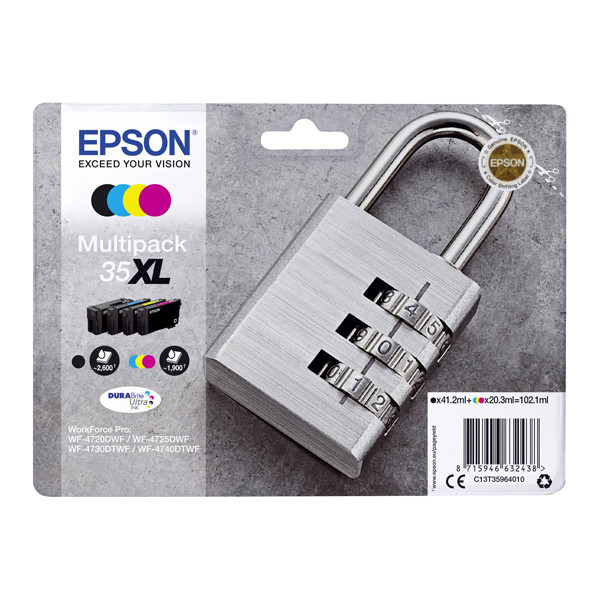 Epson Μελάνι Epson 35XL (T3596) BK/C/M/Y 4-pack C13T35964010 C13T35964020 652007 - 1