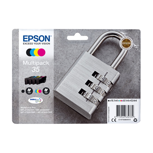 Epson Μελάνι Epson 35 (3586) BK/C/M/Y 4-pack C13T35864010 C13T35864020 652023 - 1