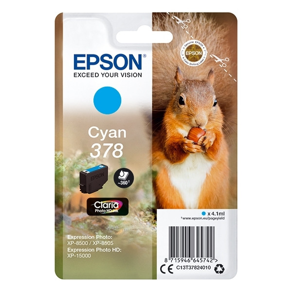 Epson Μελάνι Epson 378 Cyan C13T37824010 027100 - 1