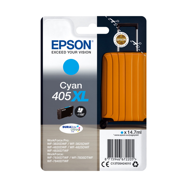 Epson Μελάνι Epson 405XL High Capacity Cyan C13T05H24010 C13T05H24020 083548 - 1