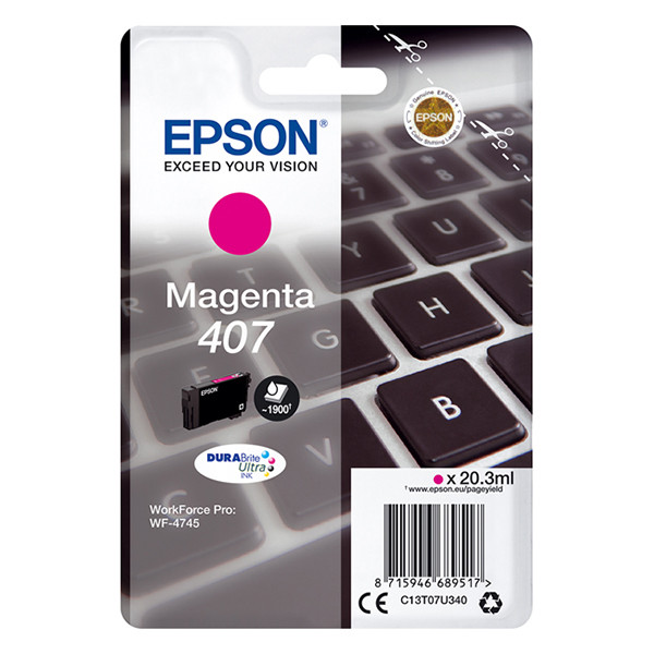 Epson Μελάνι Epson 407 Magenta C13T07U340 083560 - 1