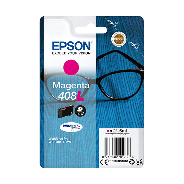 Epson Μελάνι Epson 408XL High Capacity Magenta C13T09K34010 024128 - 1