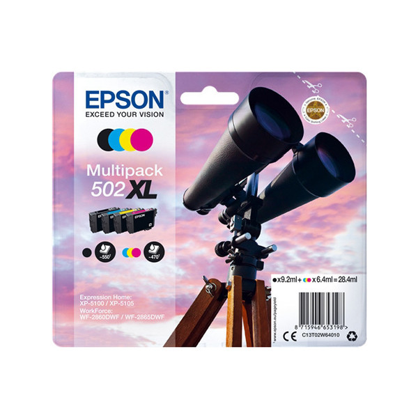 Epson Μελάνι Epson 502XL BK/C/M/Y 4-pack C13T02W64010 C13T02W64020 652001 - 1