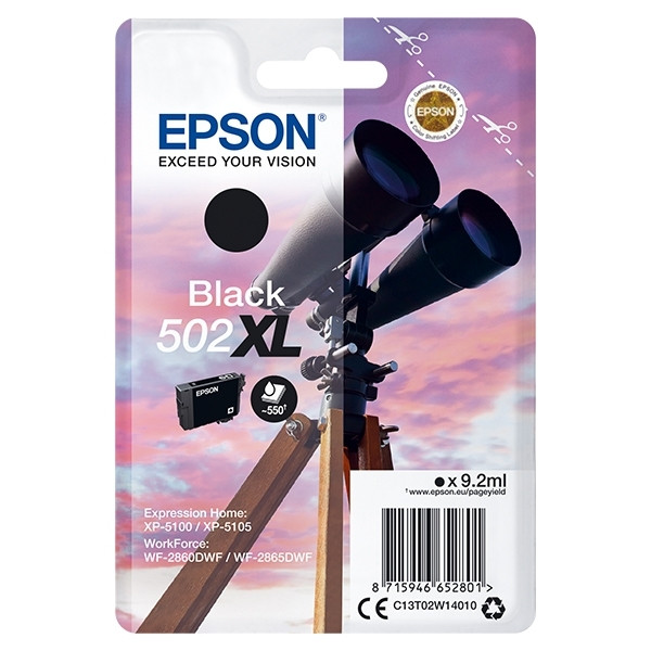 Epson Μελάνι Epson 502XL High Capacity Black C13T02W14010 C13T02W14020 024108 - 1