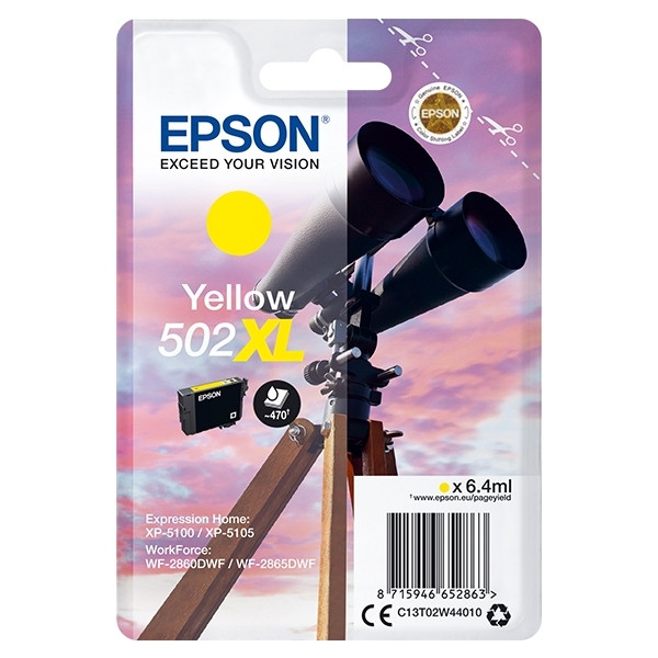 Epson Μελάνι Epson 502XL High Capacity Yellow C13T02W44010 C13T02W44020 024114 - 1