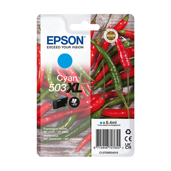 Epson Μελάνι Epson 503XL High Capacity Cyan C13T09R24010 652052 - 1