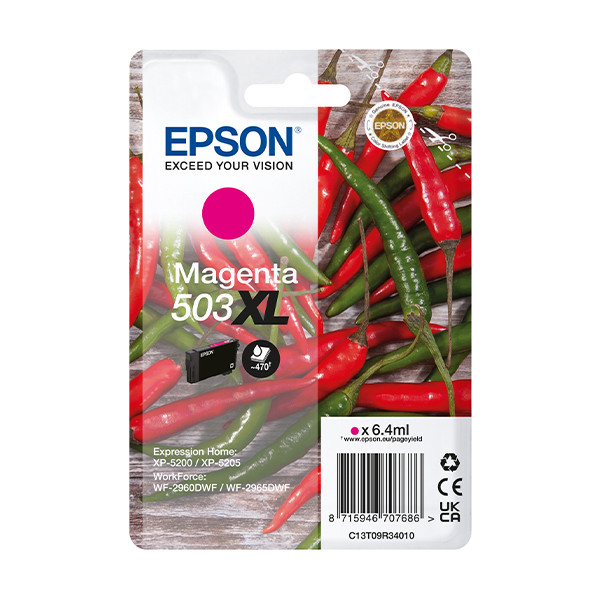 Epson Μελάνι Epson 503XL High Capacity Magenta C13T09R34010 652054 - 1