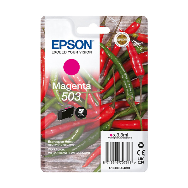 Epson Μελάνι Epson 503 Magenta C13T09Q34010 652044 - 1