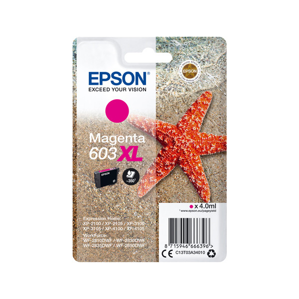 Epson Μελάνι Epson 603XL High Capacity Magenta C13T03A34010 C13T03A34020 020680 - 1