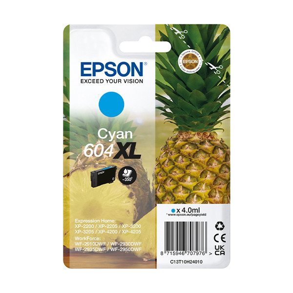 Epson Μελάνι Epson 604XL High Capacity Cyan C13T10H24010 652072 - 1