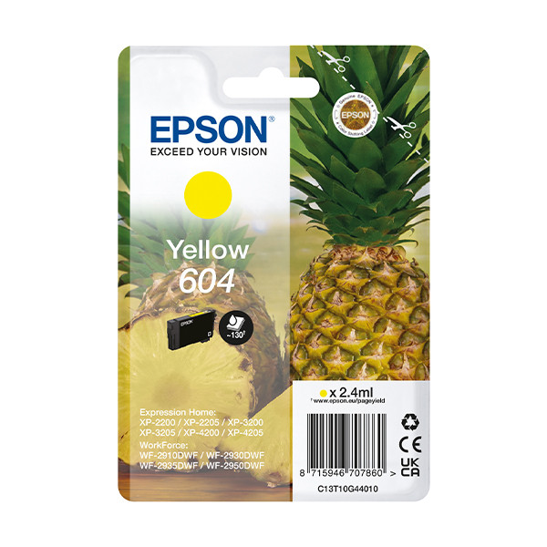 Epson Μελάνι Epson 604 Yellow C13T10G44010 652066 - 1