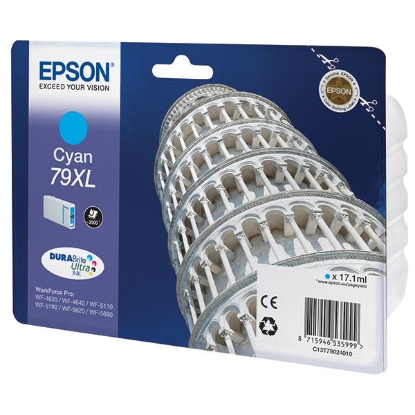 Epson Μελάνι Epson 79XL (T7902) High Capacity Cyan C13T79024010 026654 - 1