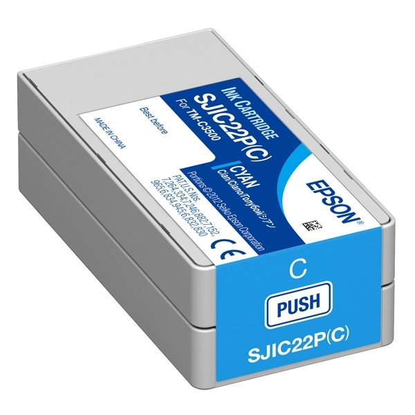 Epson Μελάνι Epson SJIC22P (C) Cyan C33S020602 026638 - 1