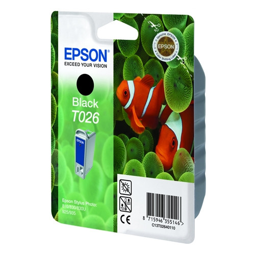 Epson Μελάνι Epson T026 Black C13T02640110 021080 - 1