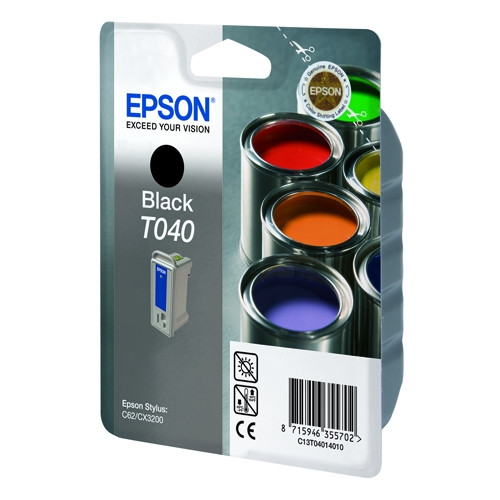 Epson Μελάνι Epson T040 Black C13T04014010 022110 - 1