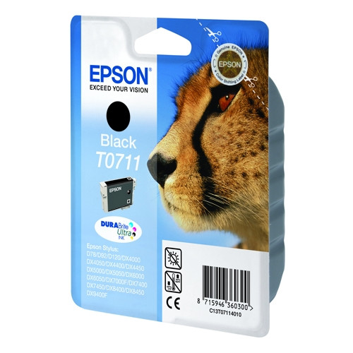 Epson Μελάνι Epson T0711 Black C13T07114011 C13T07114012 023045 - 1