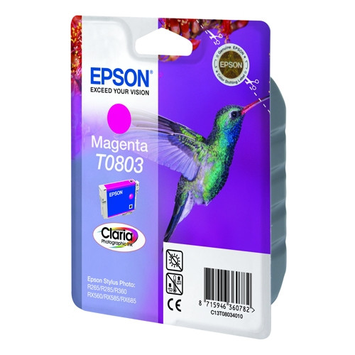 Epson Μελάνι Epson T0803 Magenta C13T08034011 023080 - 1