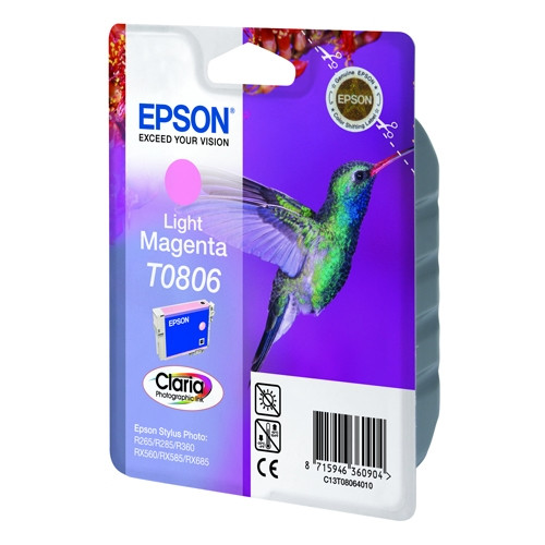 Epson Μελάνι Epson T0806 Light Magenta C13T08064011 023095 - 1