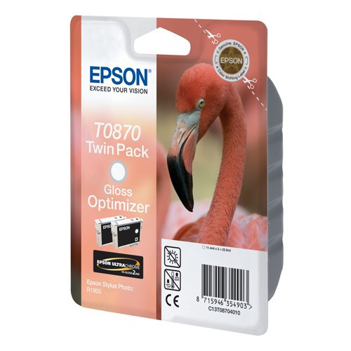 Epson Μελάνι Epson T0870 Gloss Optimiser 2-pack C13T08704010 023300 - 1