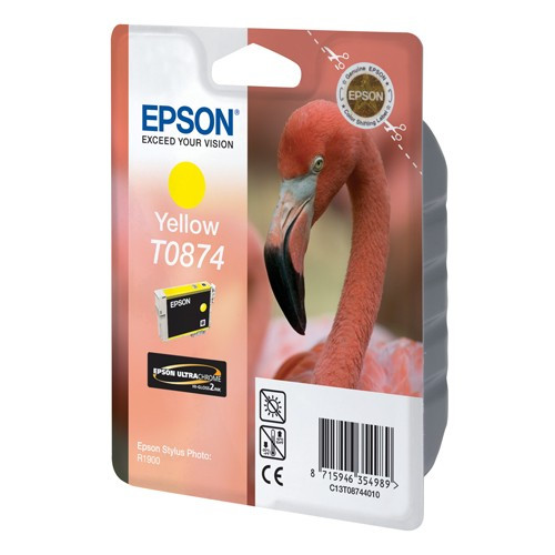 Epson Μελάνι Epson T0874 Yellow C13T08744010 023308 - 1