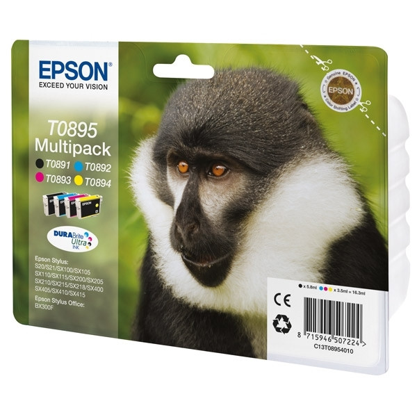 Epson Μελάνι Epson T0895 Multipack C13T08954010 C13T08954020 023352 - 1