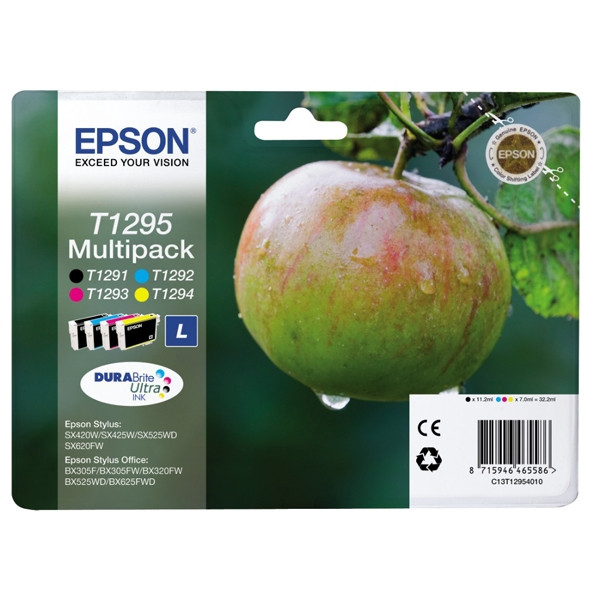 Epson Μελάνι Epson T1295 4-pack C13T12954010 C13T12954012 C13T12954020 C13T12954022 026299 - 1