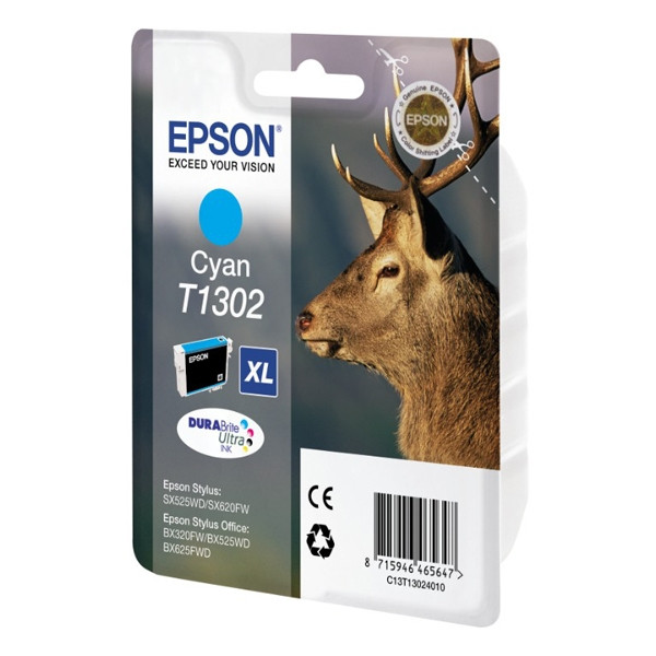 Epson Μελάνι Epson T1302 Extra High Capacity Cyan C13T13024010 C13T13024012 026305 - 1