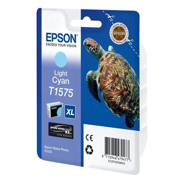 Epson Μελάνι Epson T1575 Light Cyan C13T15754010 C13T15754012 026362 - 1