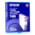 Epson Μελάνι Epson T489 (C13T489011) Light Cyan/Cyan C13T489011 025450