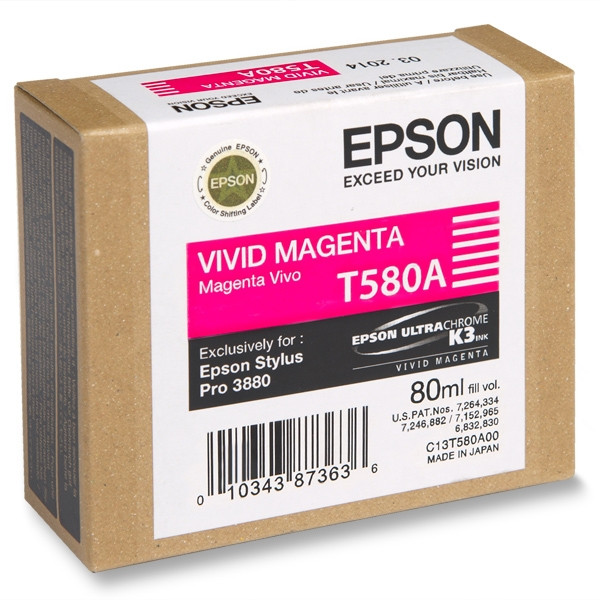 Epson Μελάνι Epson T580A Vivid Magenta C13T580A00 025912 - 1