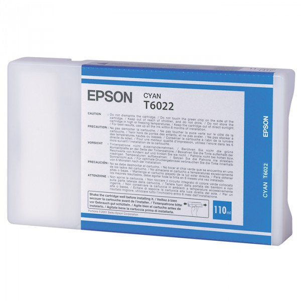 Epson Μελάνι Epson T6022 Standard Capacity Cyan C13T602200 026020 - 1