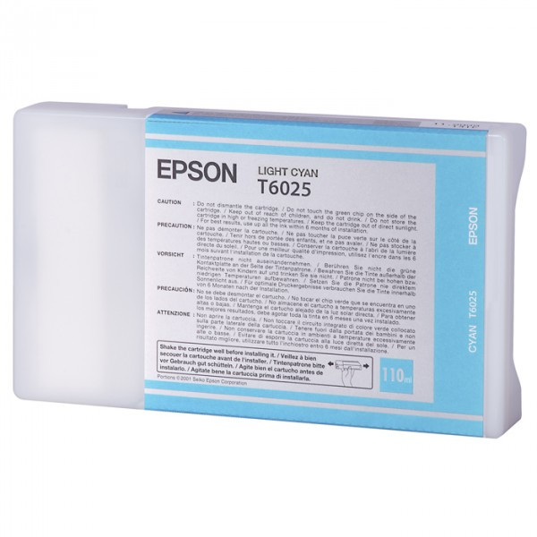 Epson Μελάνι Epson T6025 Standard Capacity Light Cyan C13T602500 026026 - 1