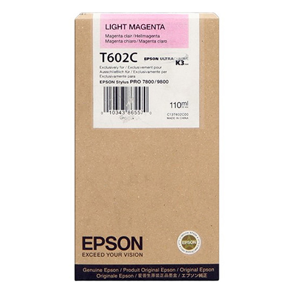 Epson Μελάνι Epson T602C Standard Capacity Light Magenta C13T602C00 026116 - 1