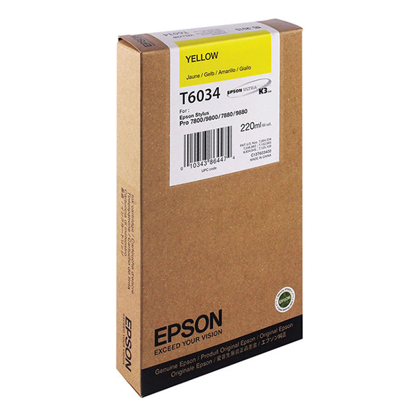 Epson Μελάνι Epson T6034 High Capacity Yellow C13T603400 026040 - 1