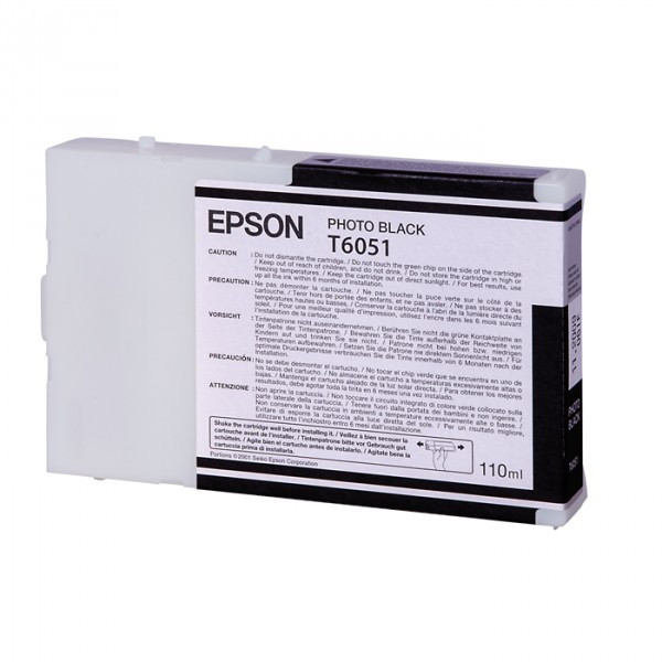 Epson Μελάνι Epson T6051 Standard Capacity Photo Black C13T605100 026050 - 1