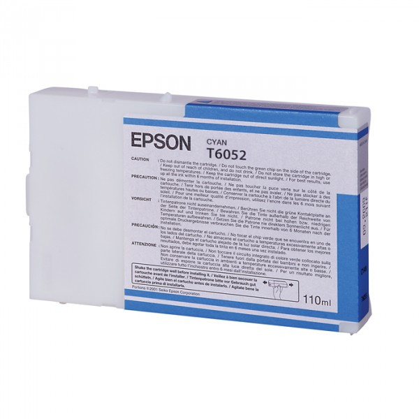 Epson Μελάνι Epson T6052 Standard Capacity Cyan C13T605200 026052 - 1