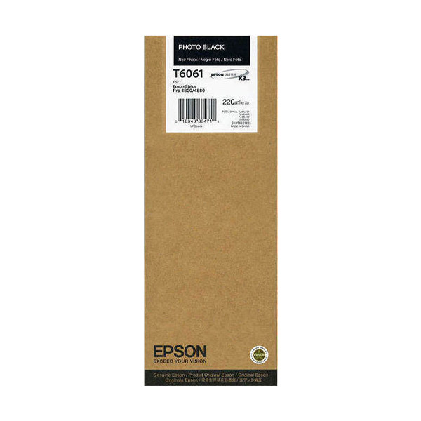 Epson Μελάνι Epson T6061 High Capacity Photo Black C13T606100 026066 - 1