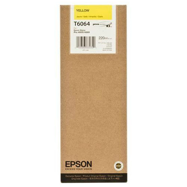 Epson Μελάνι Epson T6064 High Capacity Yellow C13T606400 026072 - 1