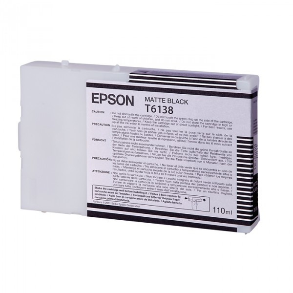 Epson Μελάνι Epson T6138 Standard Capacity Matte Black C13T613800 026104 - 1