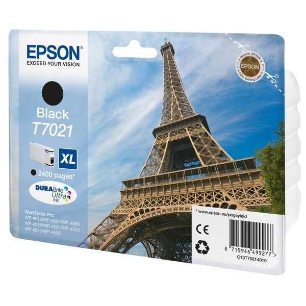 Epson Μελάνι Epson T7021 High Capacity Black C13T70214010 026412 - 1