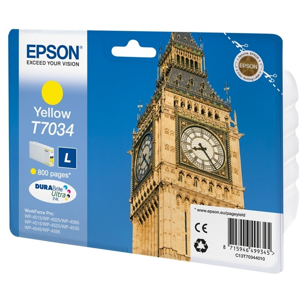 Epson Μελάνι Epson T7034 Yellow C13T70344010 026433 - 1