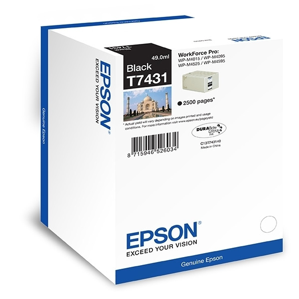 Epson Μελάνι Epson T7431 Black C13T74314010 026608 - 1