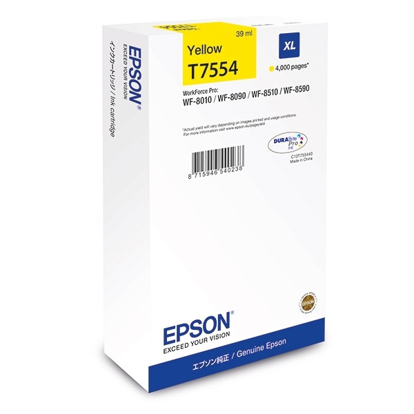 Epson Μελάνι Epson T7554 High Capacity Yellow C13T755440 026686 - 1