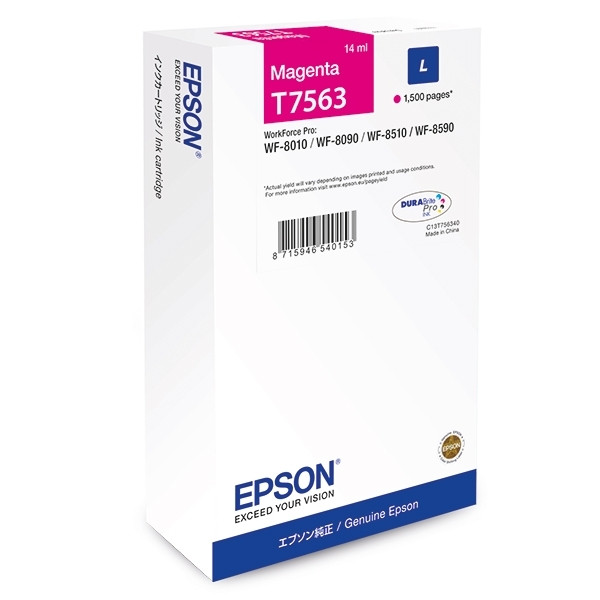 Epson Μελάνι Epson T7563 Magenta C13T756340 026676 - 1