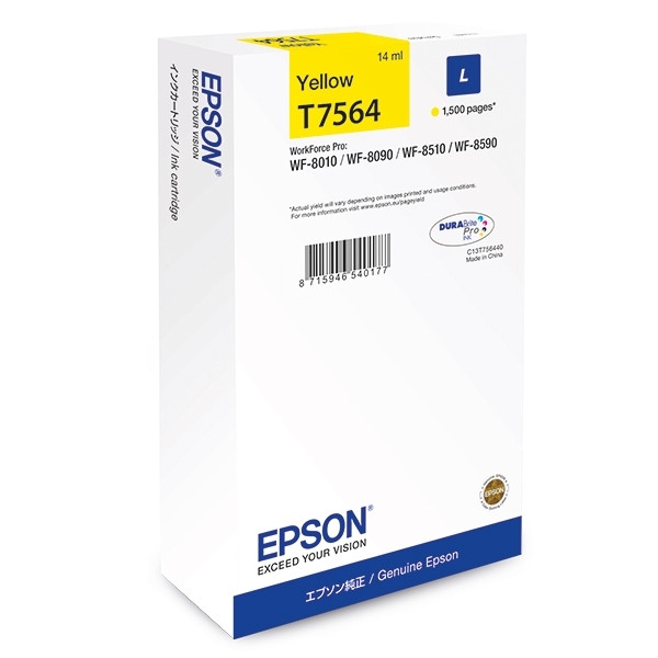 Epson Μελάνι Epson T7564 Yellow C13T756440 026678 - 1